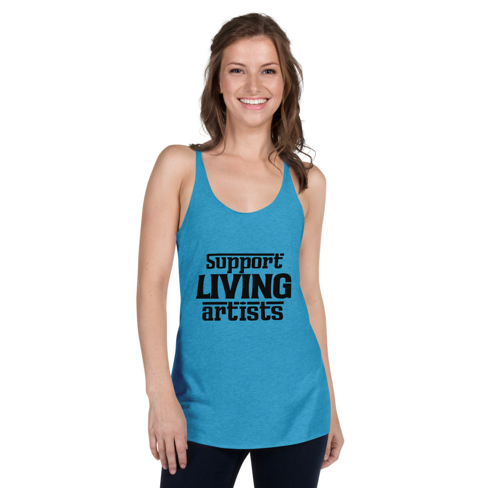 SUPPORT LIVING ARTISTS - Women's Racerback Tank