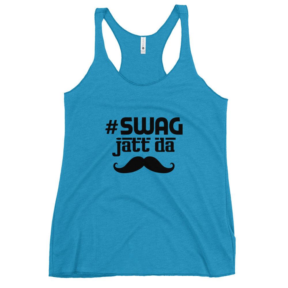 SWAG JATT DA - Women's Racerback Tank
