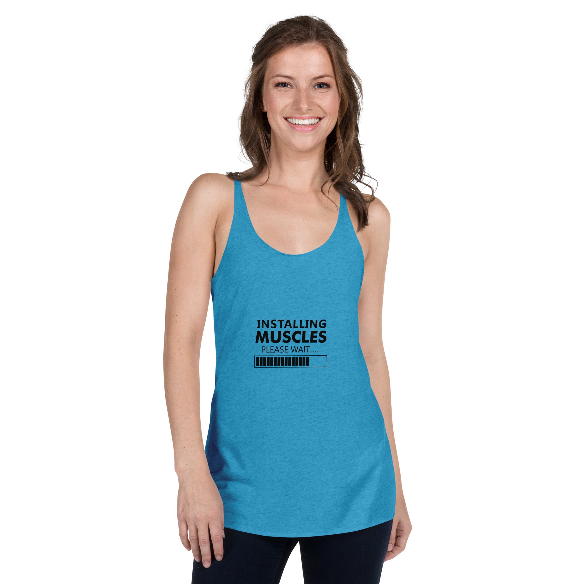 INSTALLING MUSCLES - Women's Racerback Tank