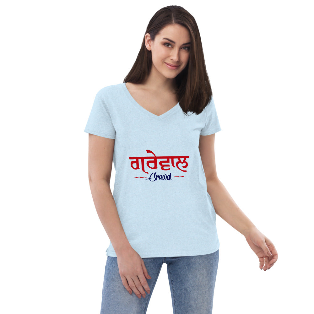 GREWAL - Women’s recycled v-neck t-shirt