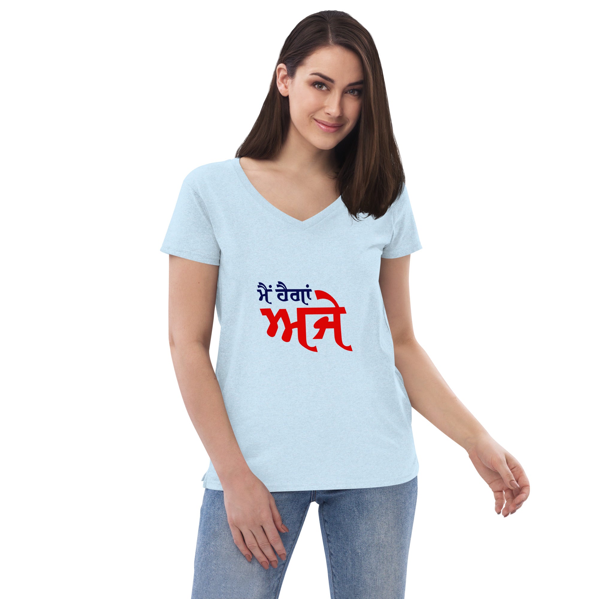 MAIN HAIGAN AJE - Women’s recycled v-neck t-shirt