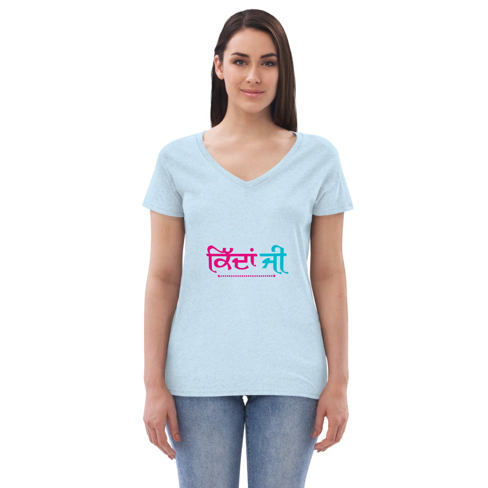 KIDAN JI - Women’s recycled v-neck t-shirt