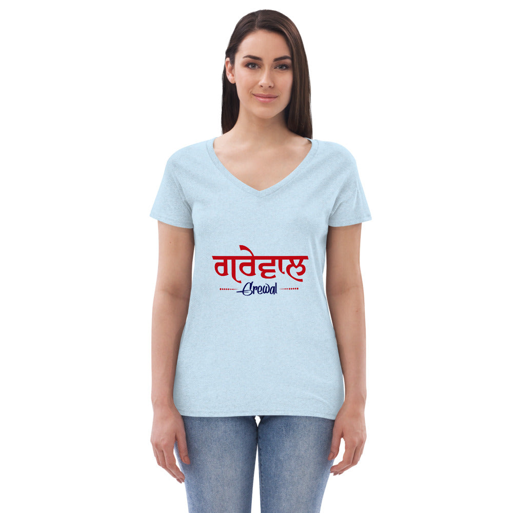 GREWAL - Women’s recycled v-neck t-shirt