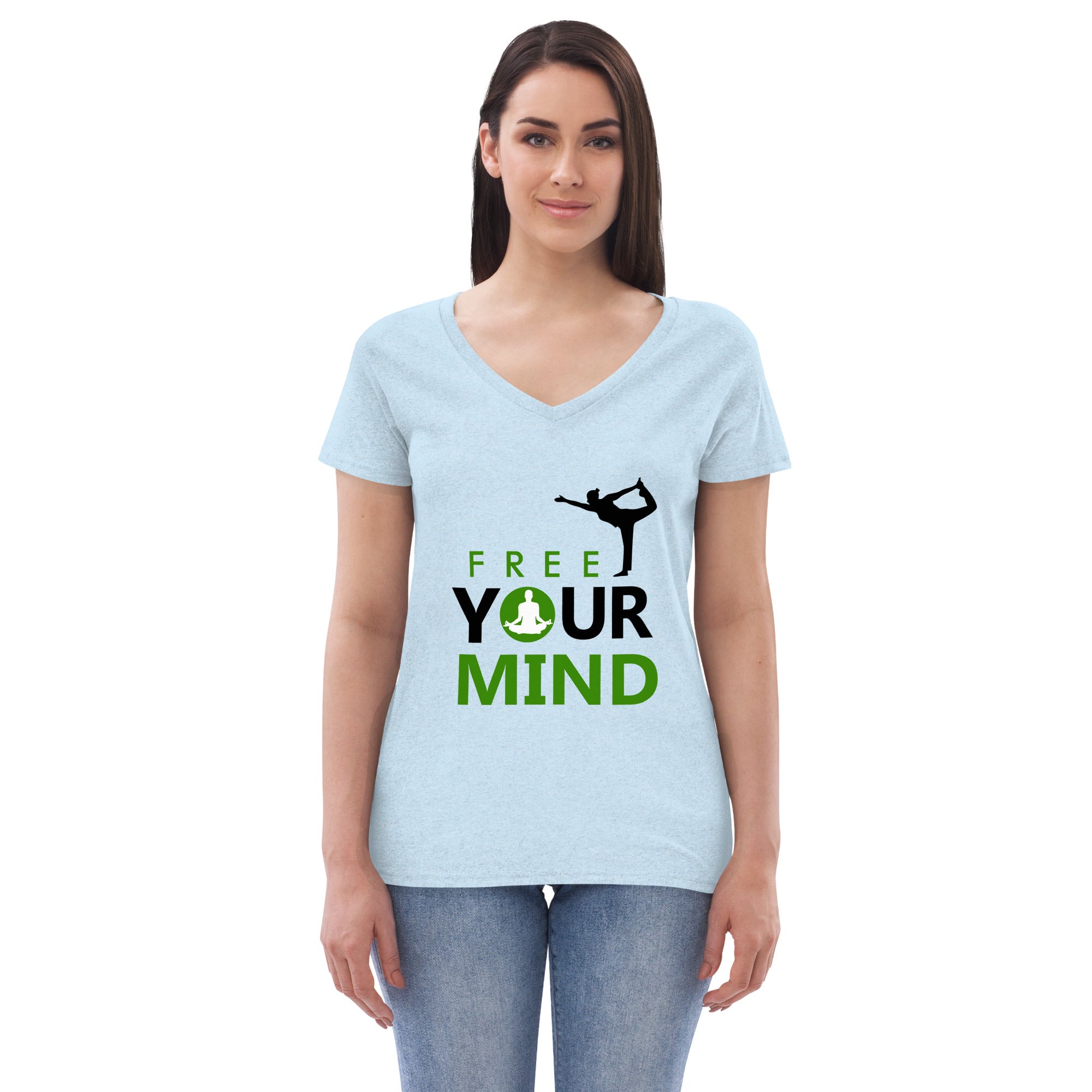 FREE YOUR MIND - Women’s recycled v-neck t-shirt