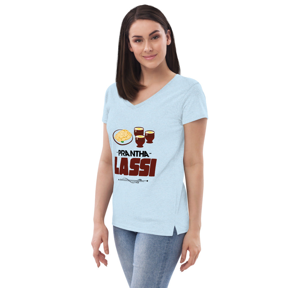 PRANTHA LASSI - Women’s recycled v-neck t-shirt