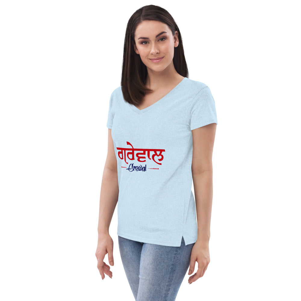 GREWAL - Women’s recycled v-neck t-shirt