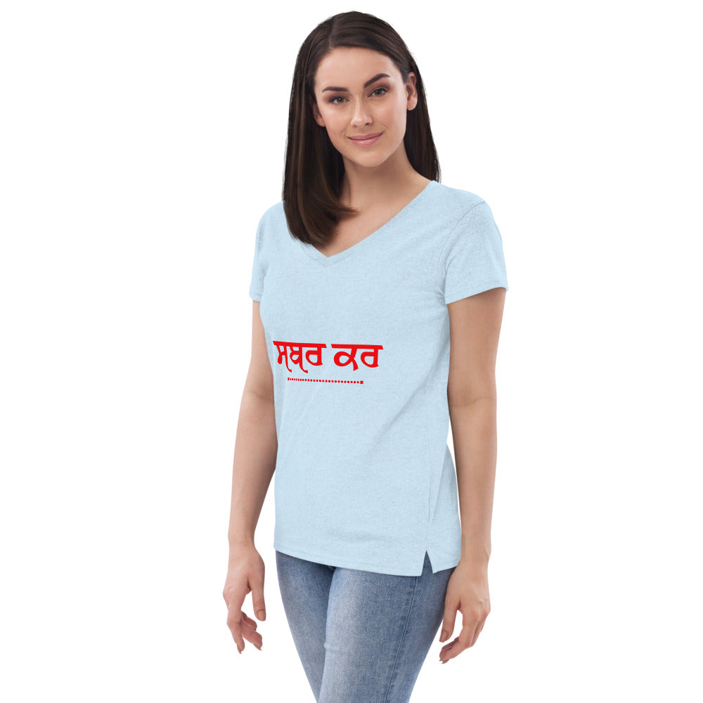 SABR KAR - Women’s recycled v-neck t-shirt