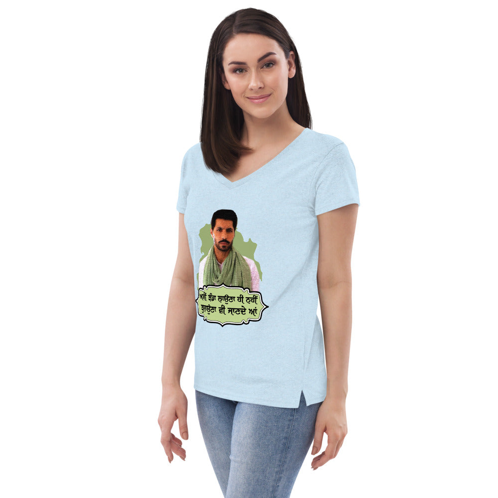 ASSI JHANDA LAUNA HI - Women’s recycled v-neck t-shirt