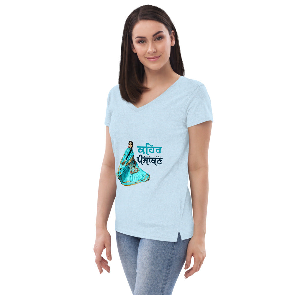 KEHAR PUNJABAN - Women’s recycled v-neck t-shirt