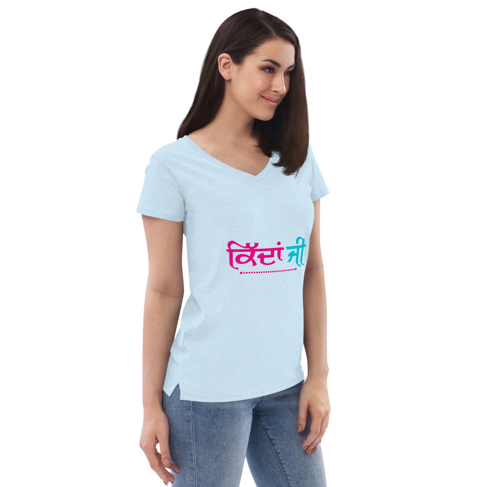 KIDAN JI - Women’s recycled v-neck t-shirt