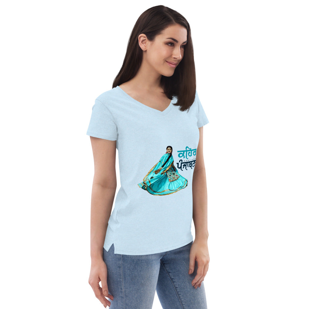 KEHAR PUNJABAN - Women’s recycled v-neck t-shirt