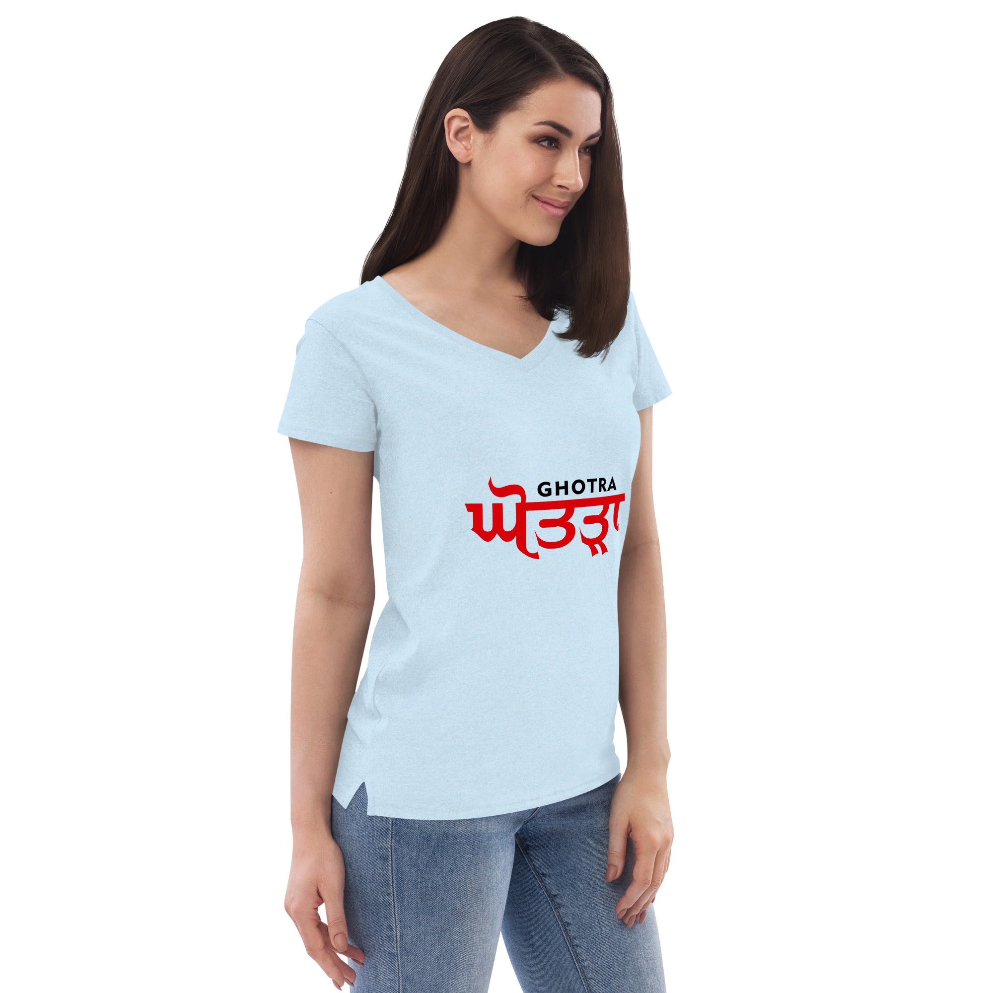 GHOTRA - Women’s recycled v-neck t-shirt