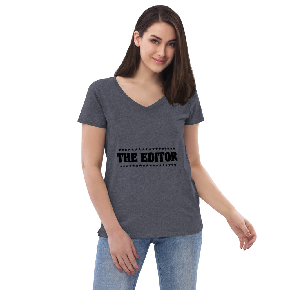 THE EDITOR - Womenâ€™s recycled v-neck t-shirt