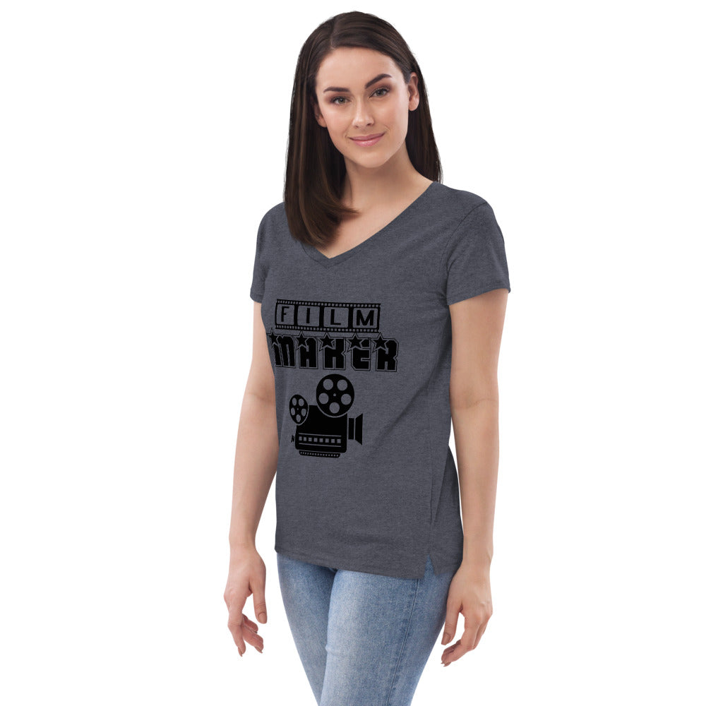 FILM MAKER - Womenâ€™s recycled v-neck t-shirt