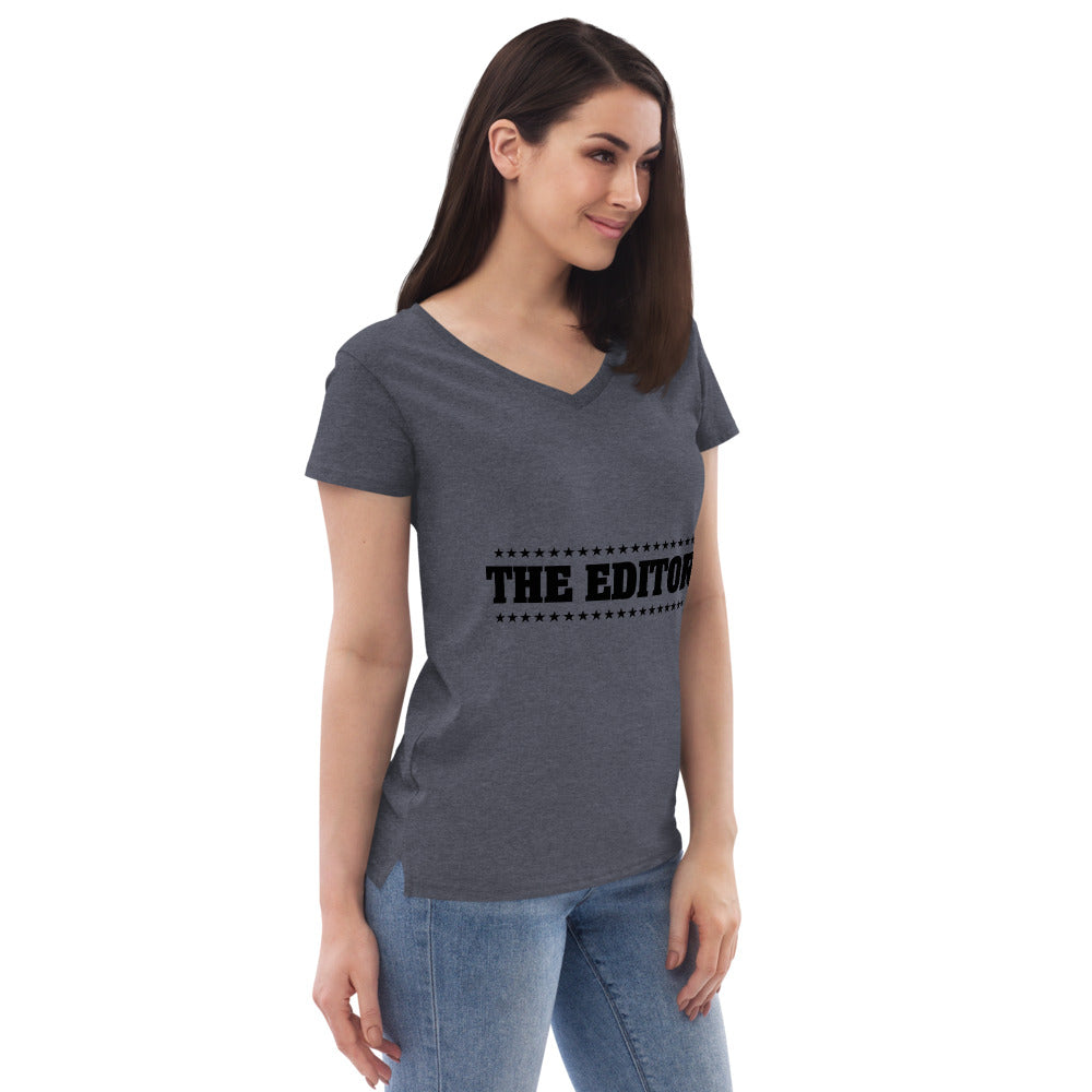 THE EDITOR - Womenâ€™s recycled v-neck t-shirt