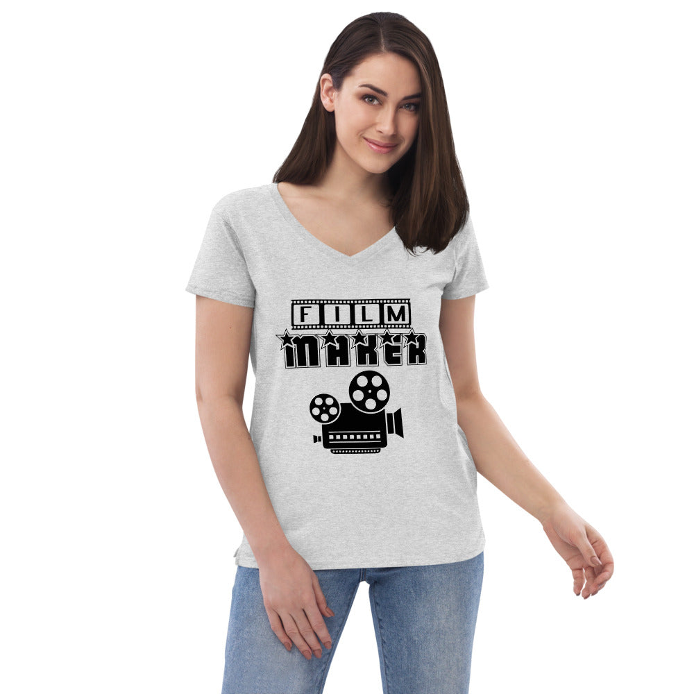 FILM MAKER - Womenâ€™s recycled v-neck t-shirt