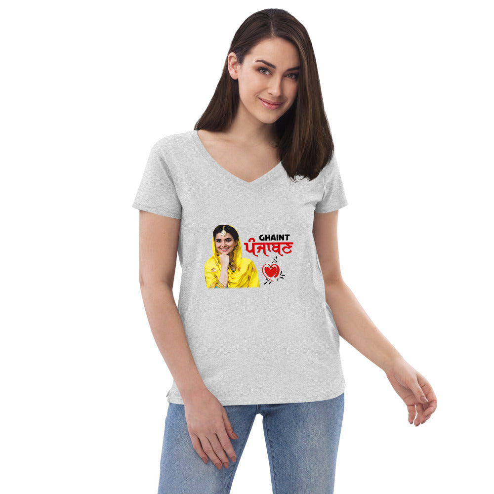 GHAINT PUNJABAN - Women’s recycled v-neck t-shirt