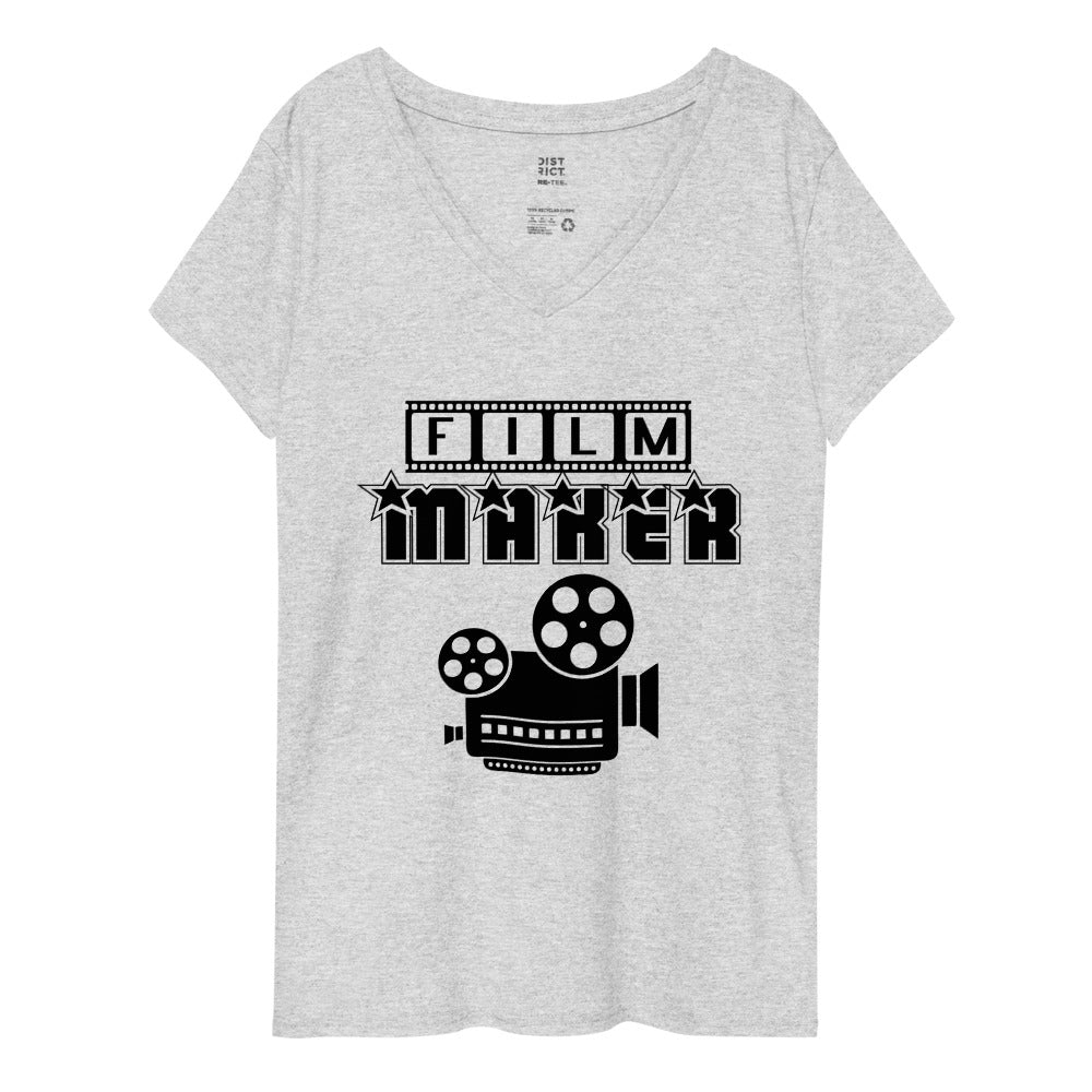 FILM MAKER - Womenâ€™s recycled v-neck t-shirt