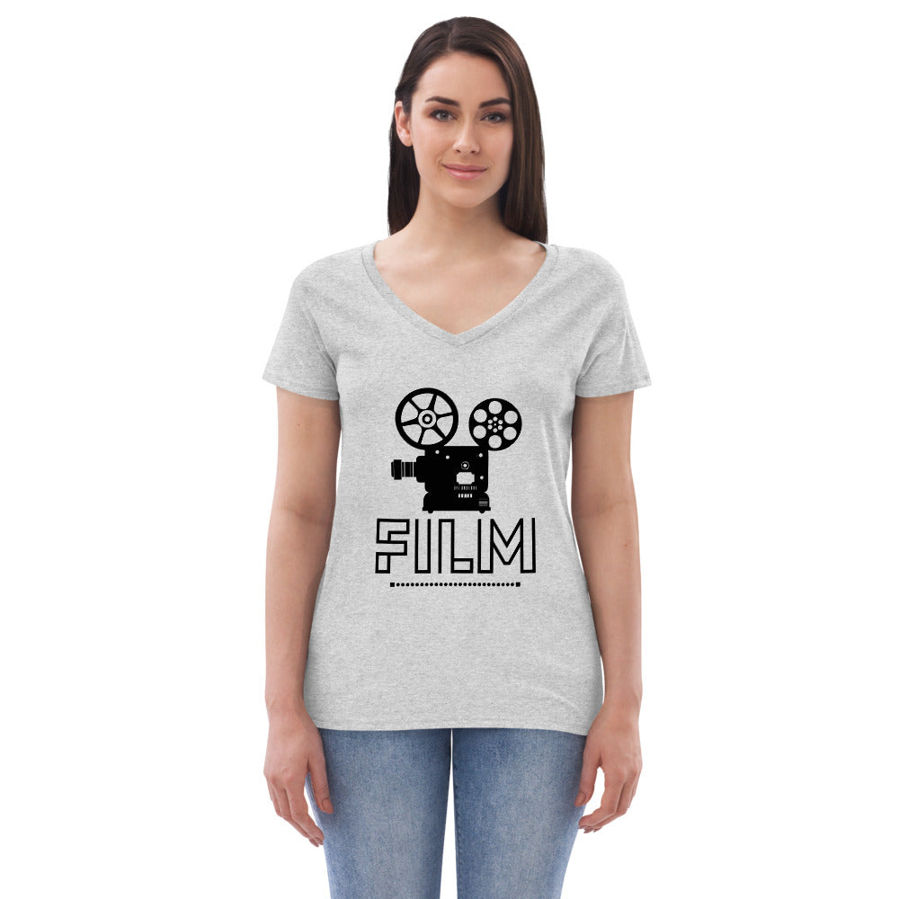 FILM - Womenâ€™s recycled v-neck t-shirt