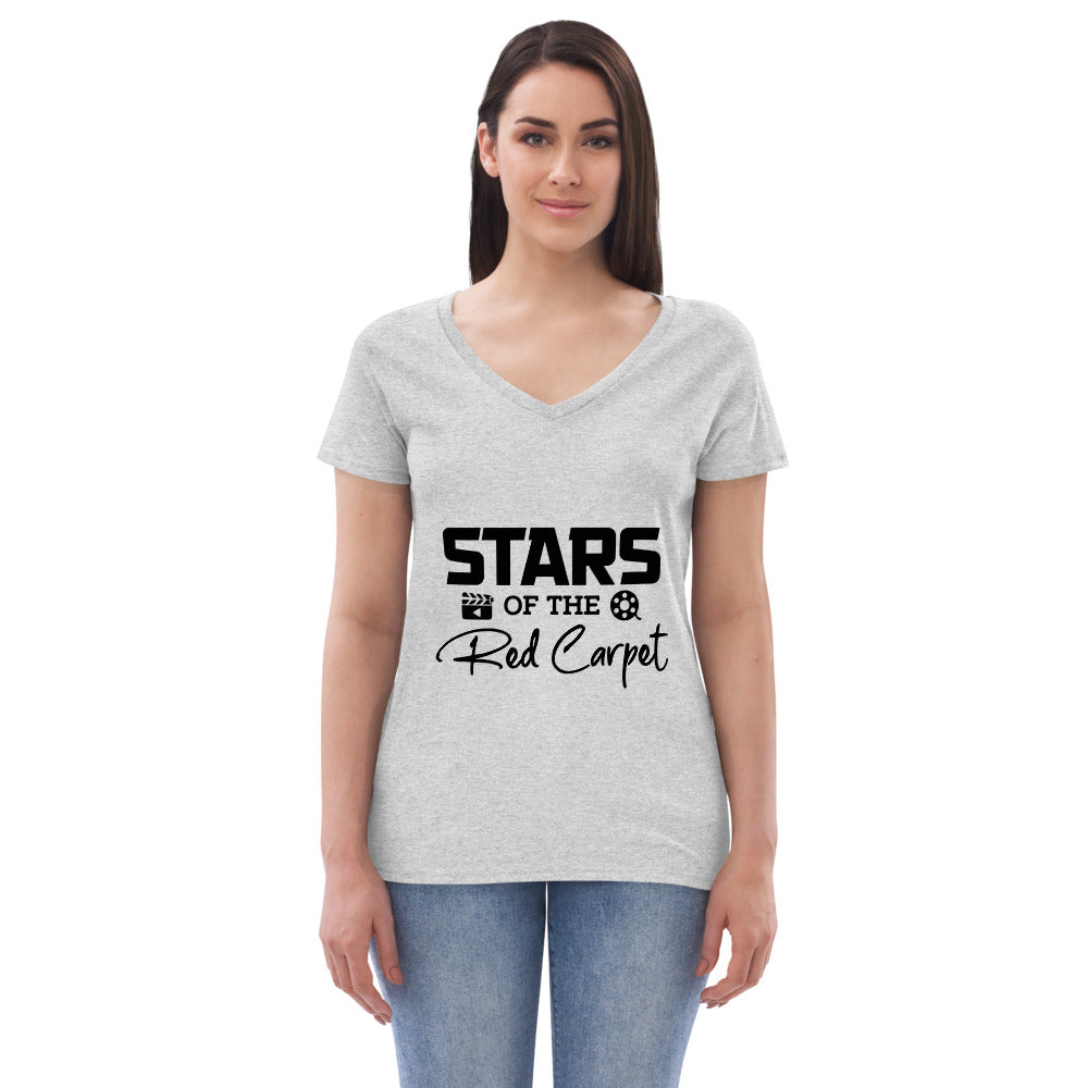 STARS OF THE RED CARPET - Womenâ€™s recycled v-neck t-shirt