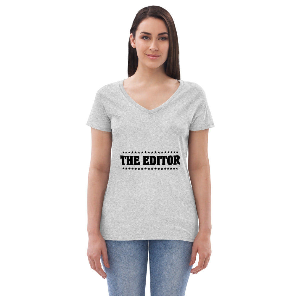 THE EDITOR - Womenâ€™s recycled v-neck t-shirt