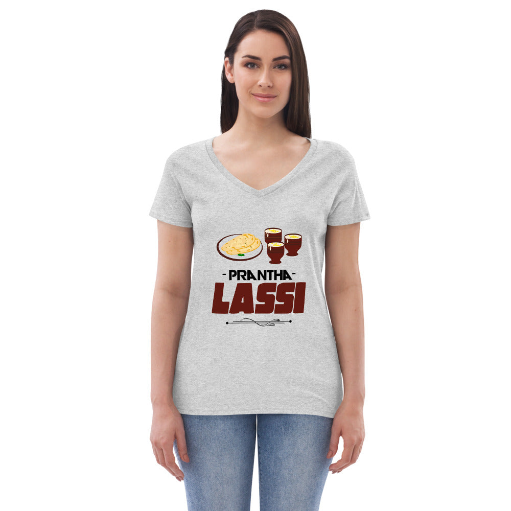 PRANTHA LASSI - Women’s recycled v-neck t-shirt