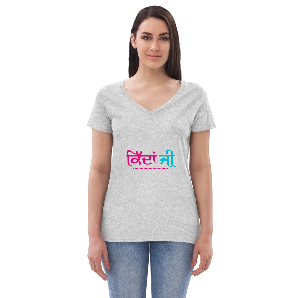 KIDAN JI - Women’s recycled v-neck t-shirt