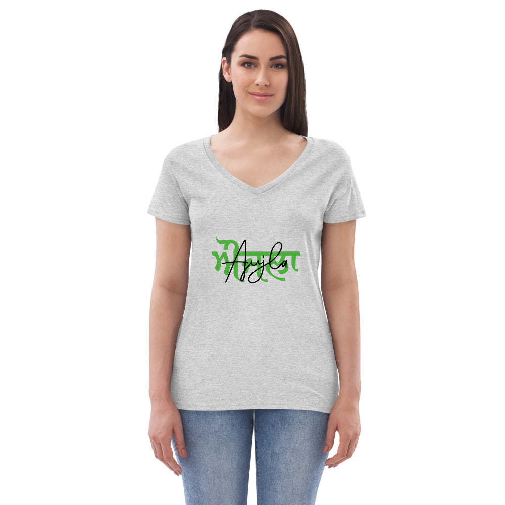 AUJLA - Women’s recycled v-neck t-shirt