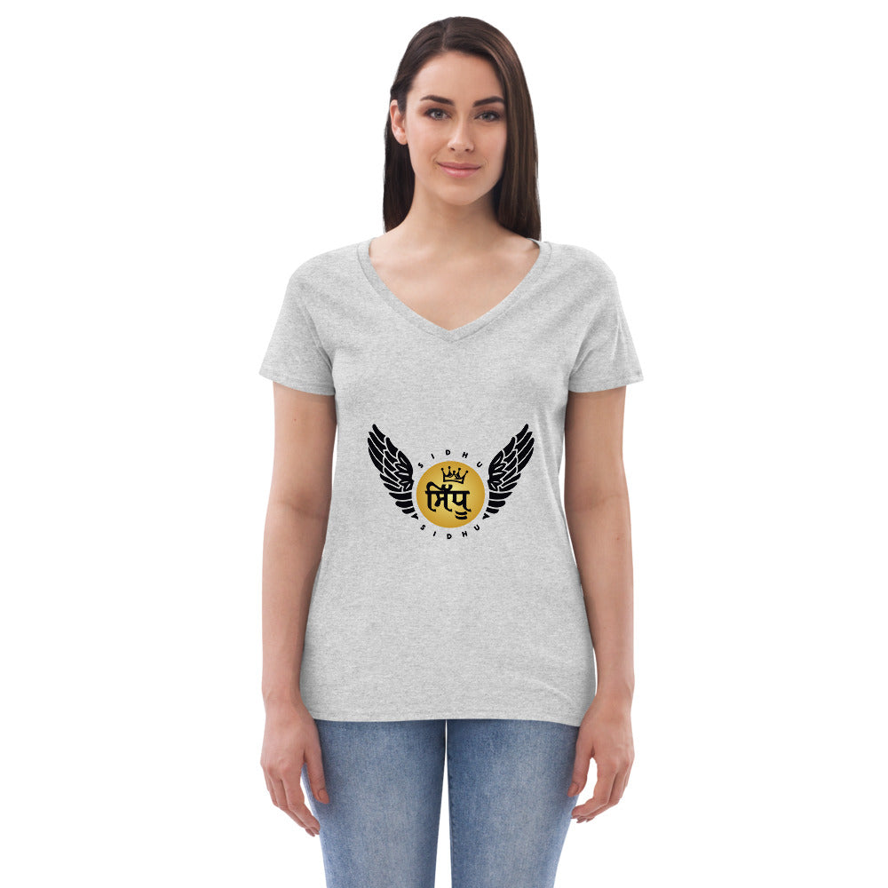 SIDHU - Women’s recycled v-neck t-shirt