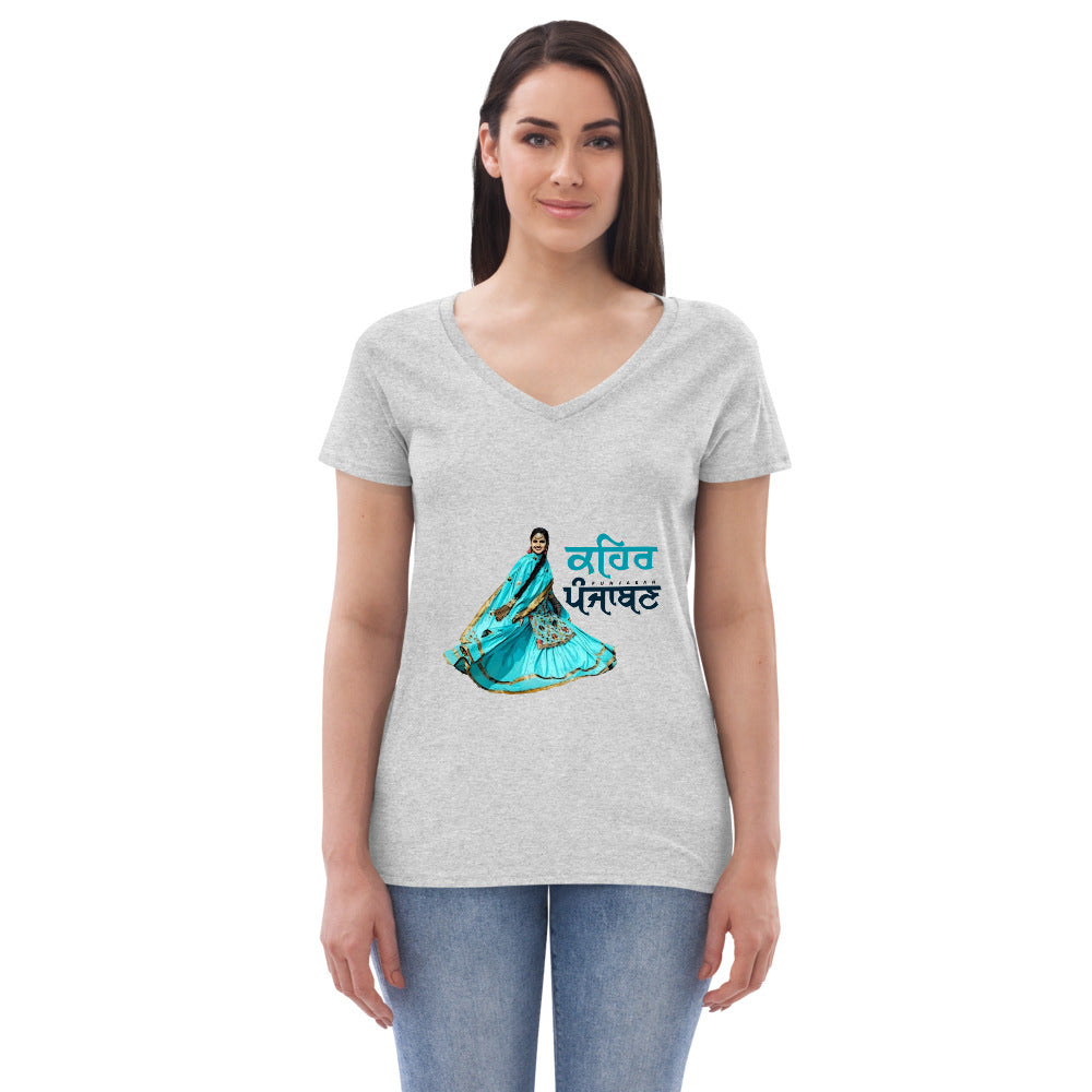 KEHAR PUNJABAN - Women’s recycled v-neck t-shirt