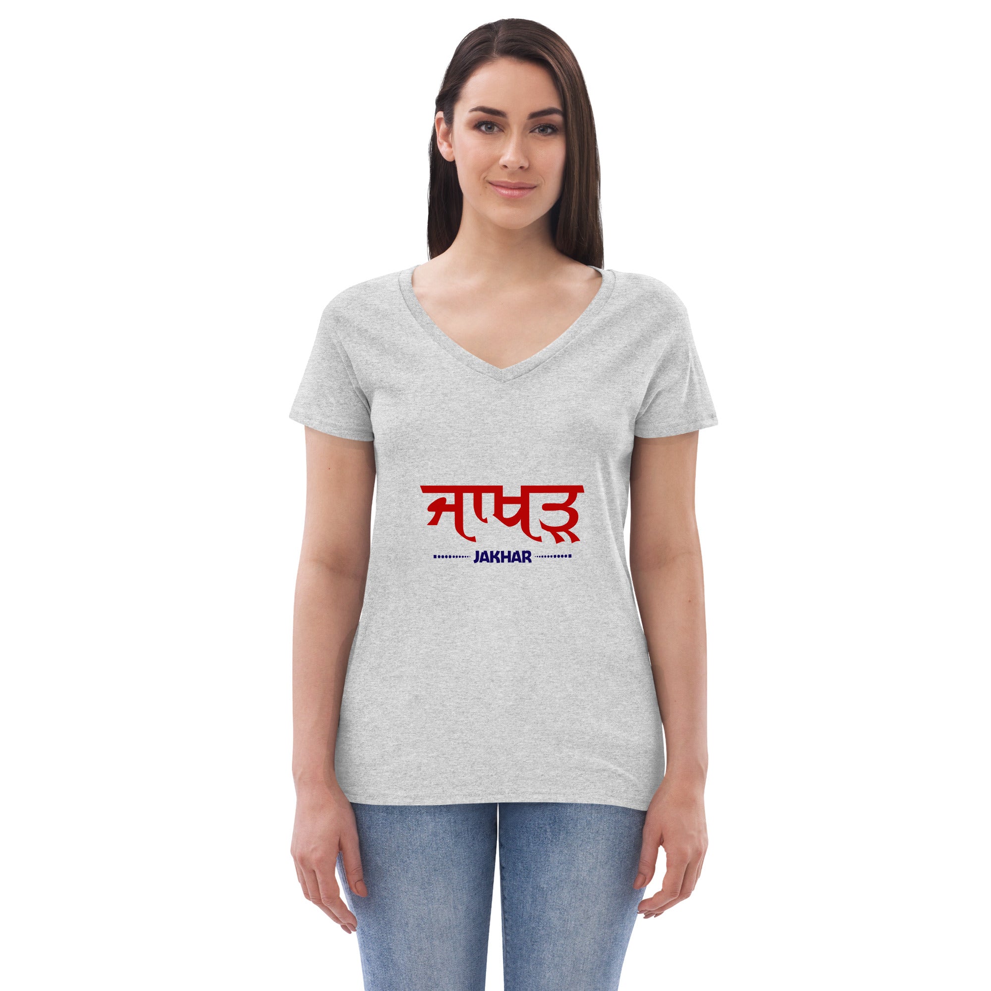 JAKHAR - Women’s recycled v-neck t-shirt