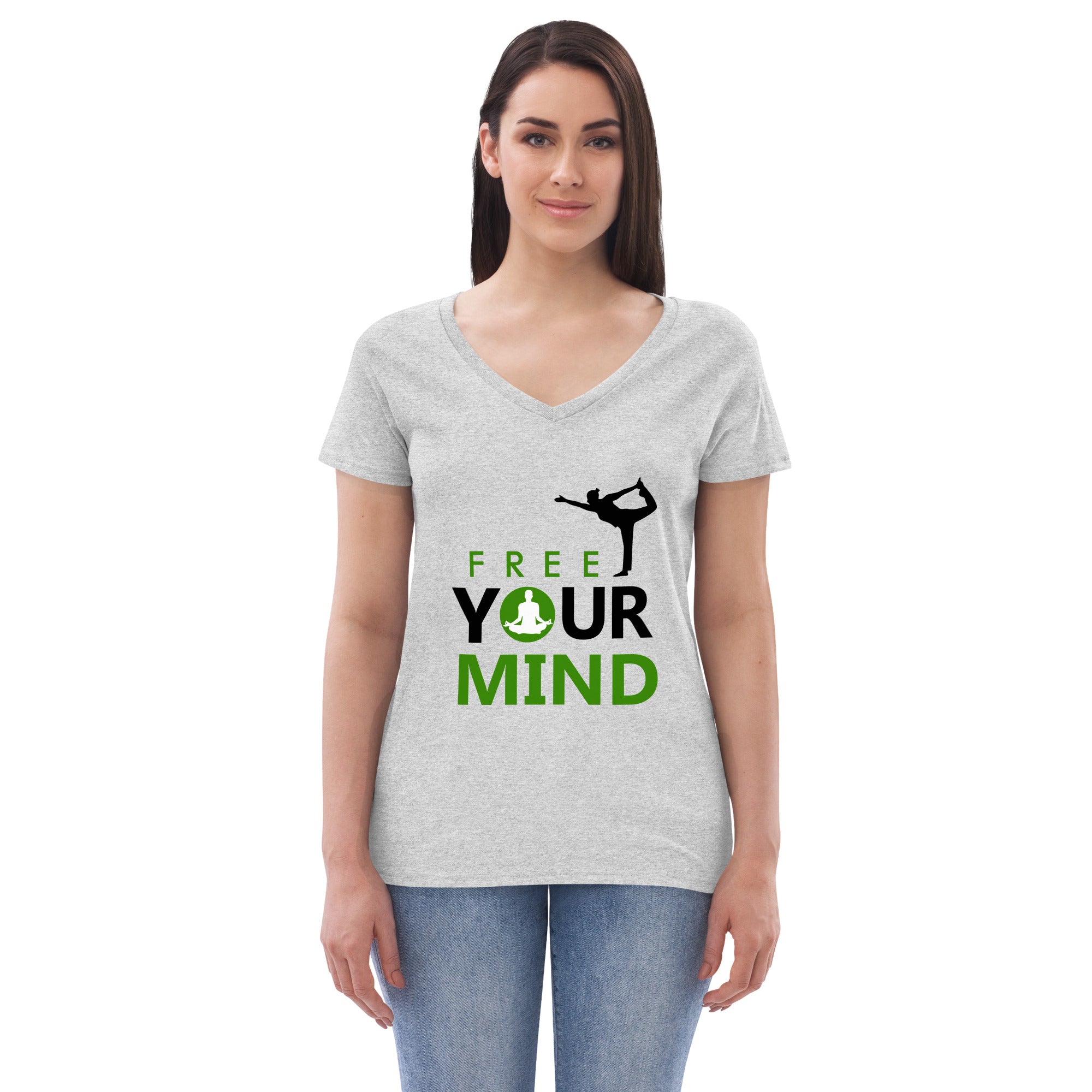 FREE YOUR MIND - Women’s recycled v-neck t-shirt