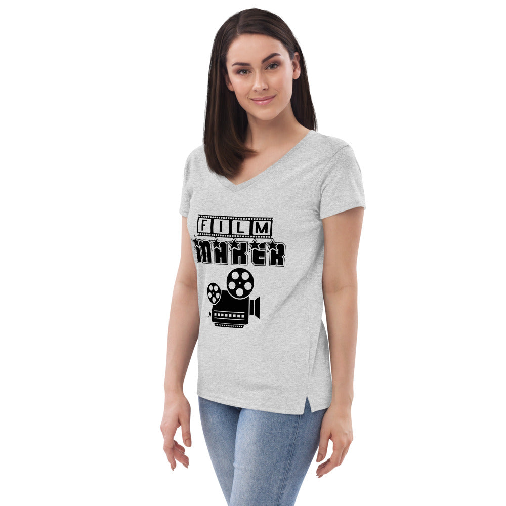 FILM MAKER - Womenâ€™s recycled v-neck t-shirt