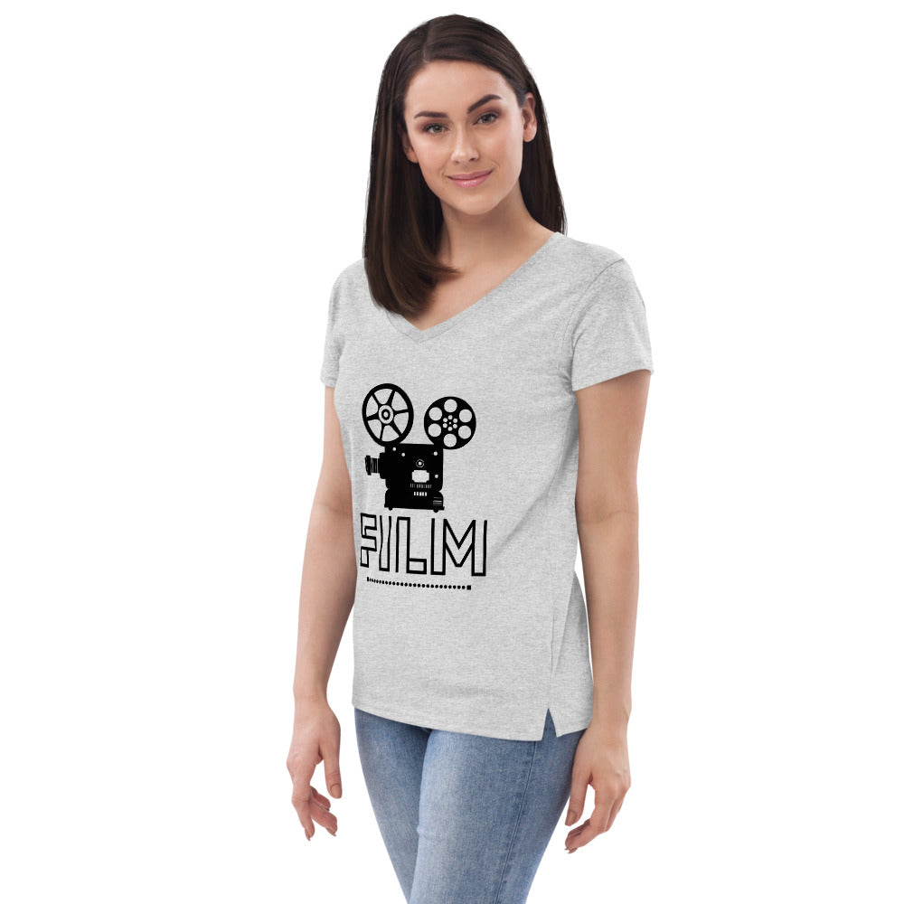 FILM - Womenâ€™s recycled v-neck t-shirt