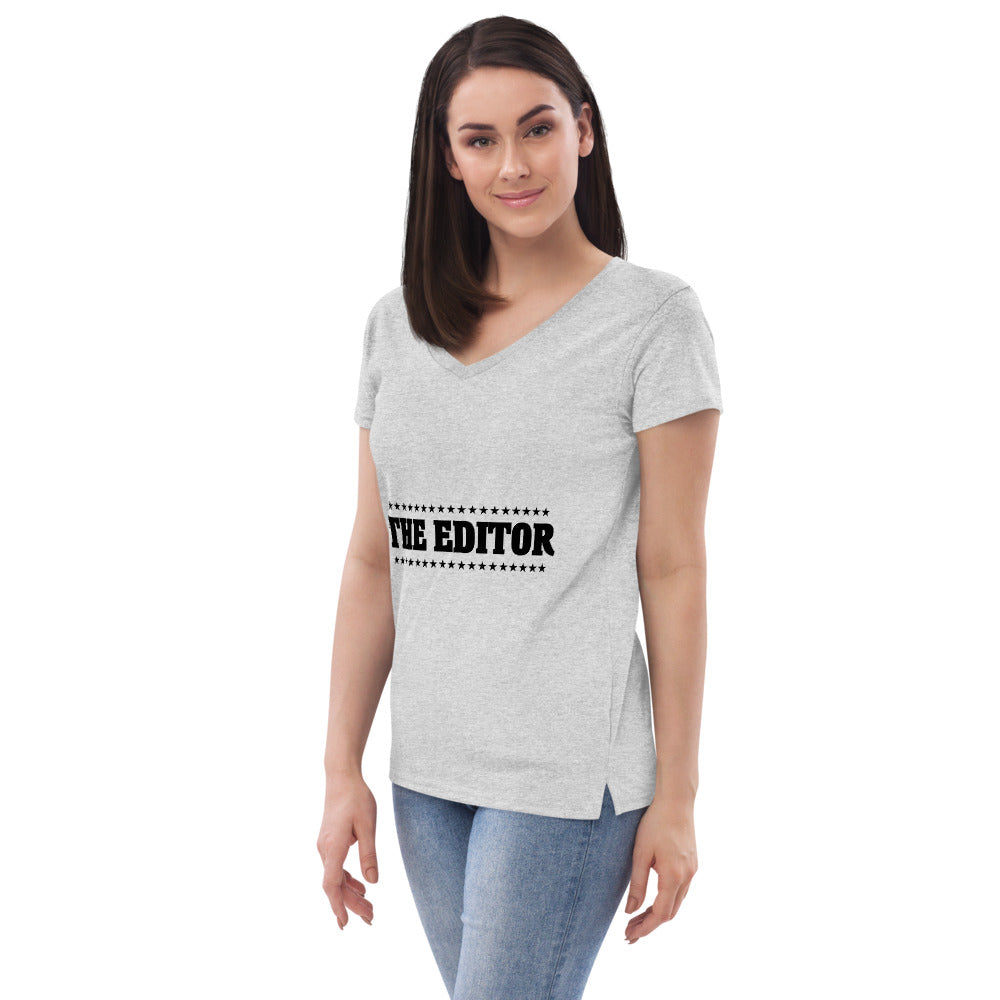 THE EDITOR - Womenâ€™s recycled v-neck t-shirt