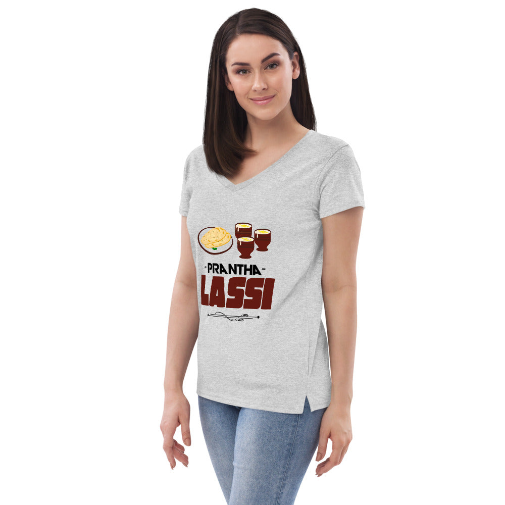 PRANTHA LASSI - Women’s recycled v-neck t-shirt