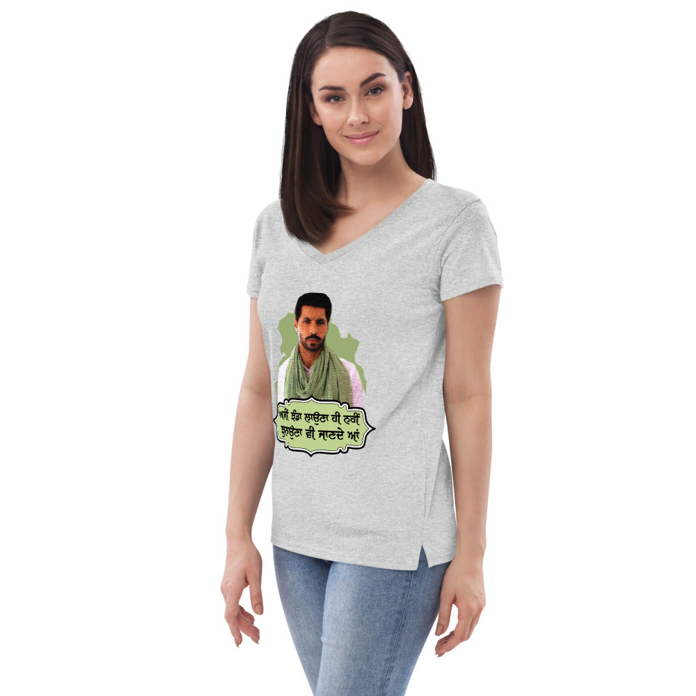 ASSI JHANDA LAUNA HI - Women’s recycled v-neck t-shirt