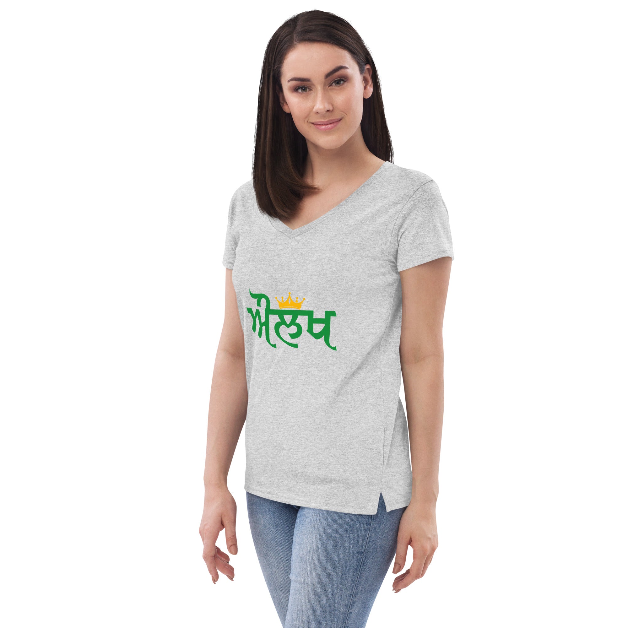 AULAKH - Women’s recycled v-neck t-shirt