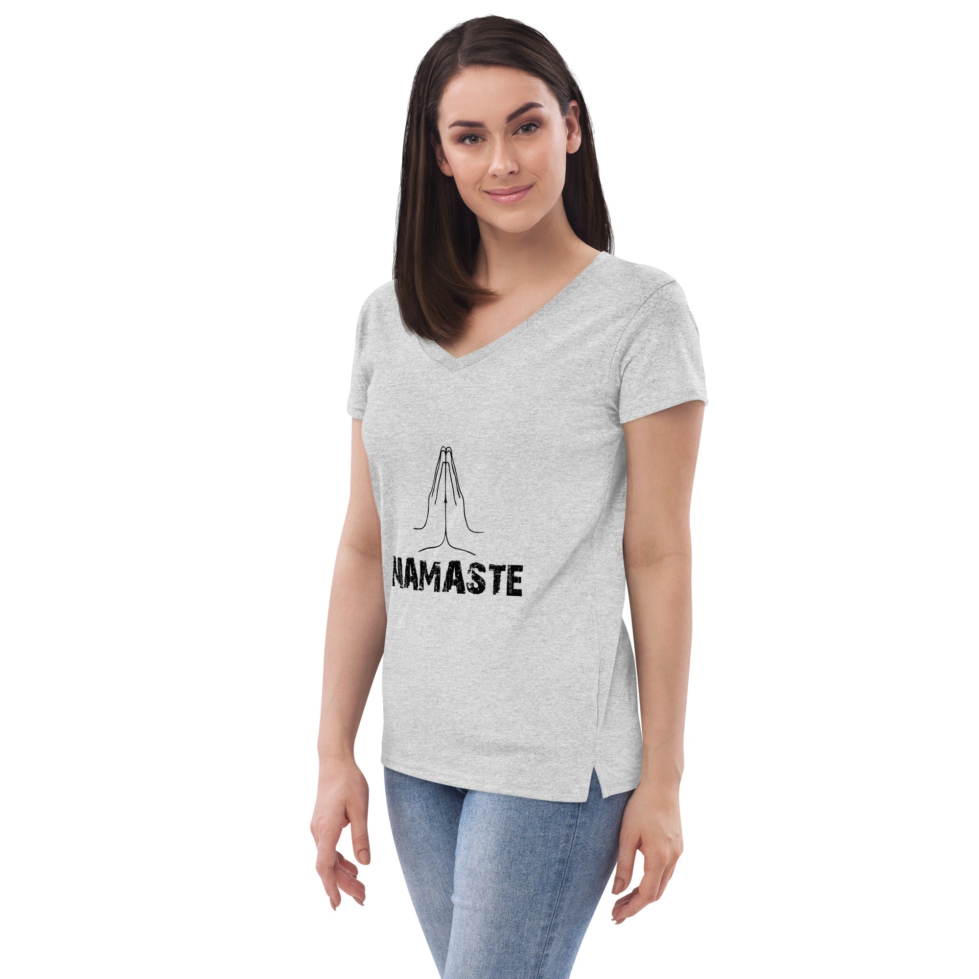 NAMASTE - Women’s recycled v-neck t-shirt