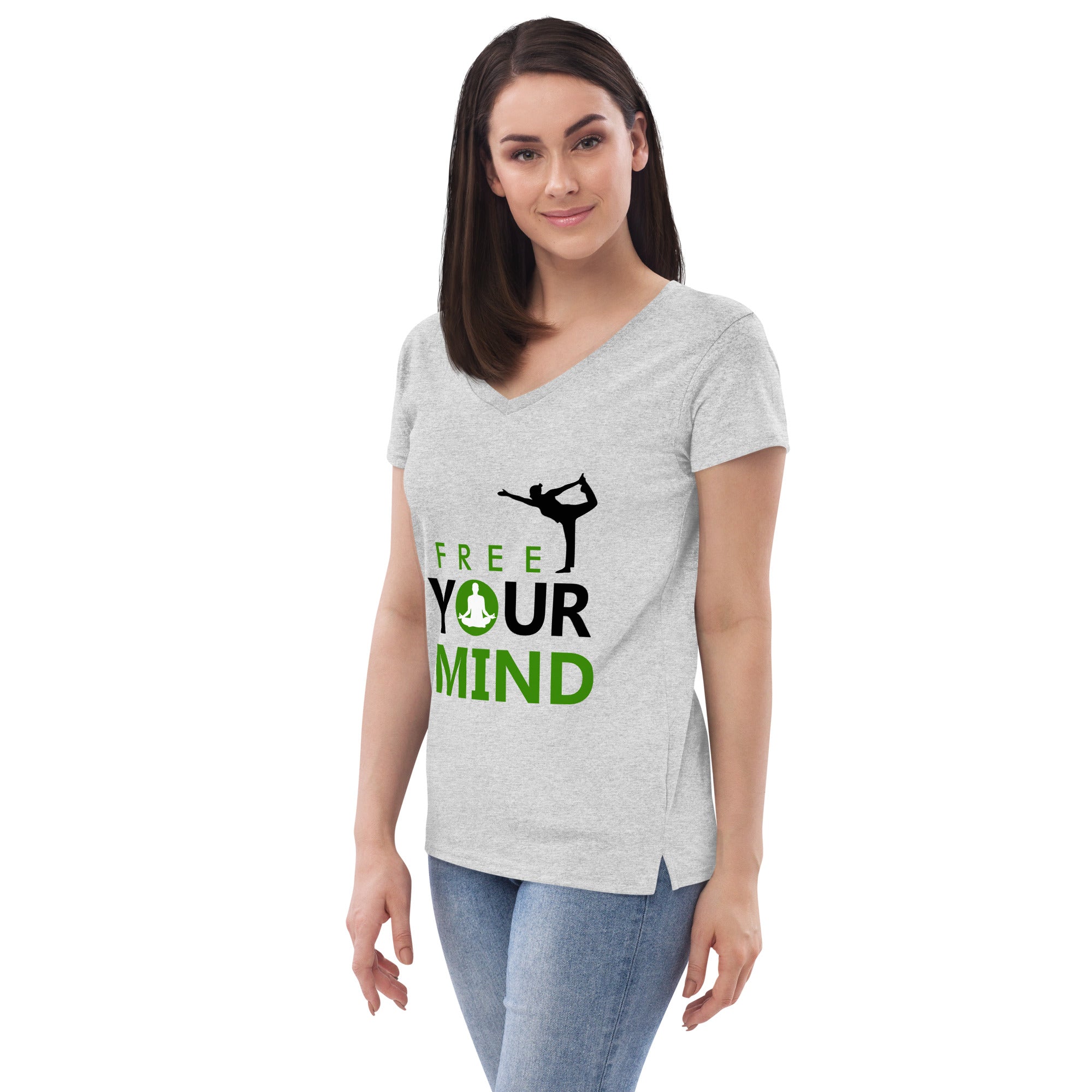 FREE YOUR MIND - Women’s recycled v-neck t-shirt