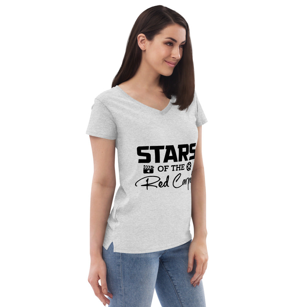 STARS OF THE RED CARPET - Womenâ€™s recycled v-neck t-shirt