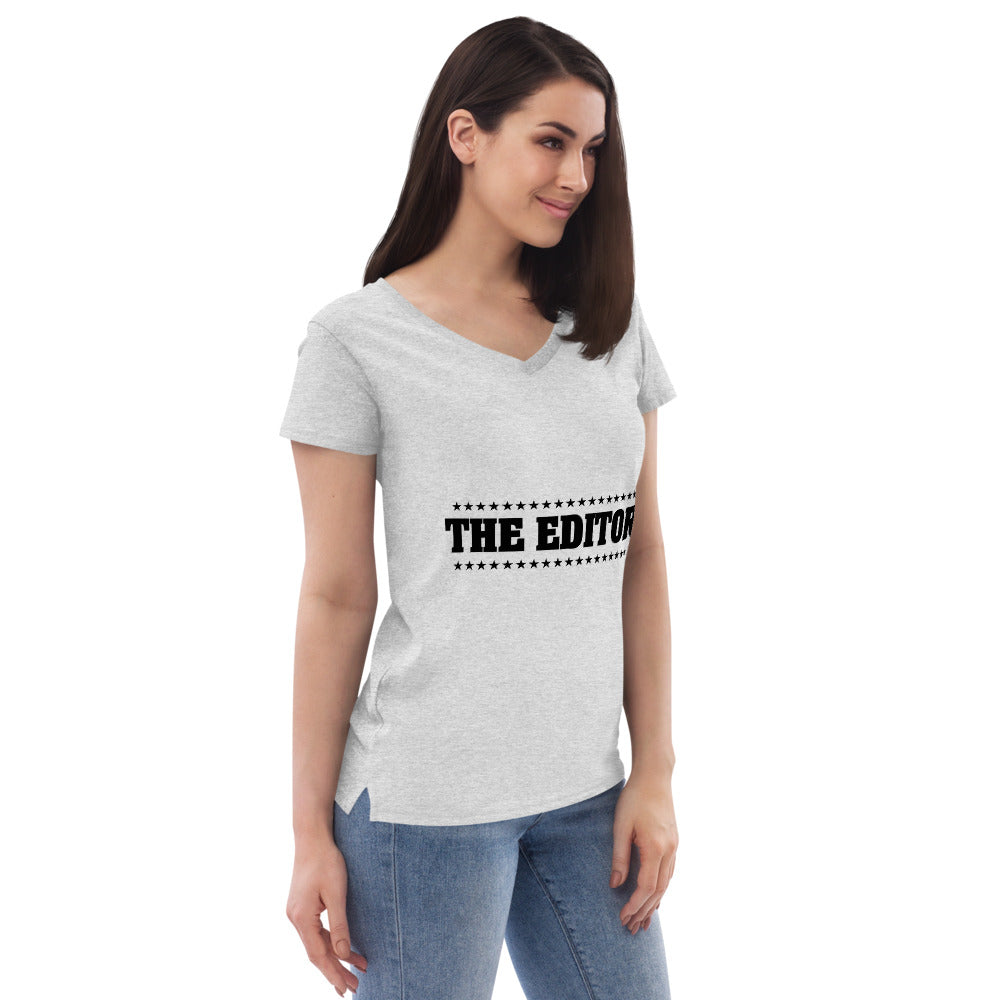 THE EDITOR - Womenâ€™s recycled v-neck t-shirt