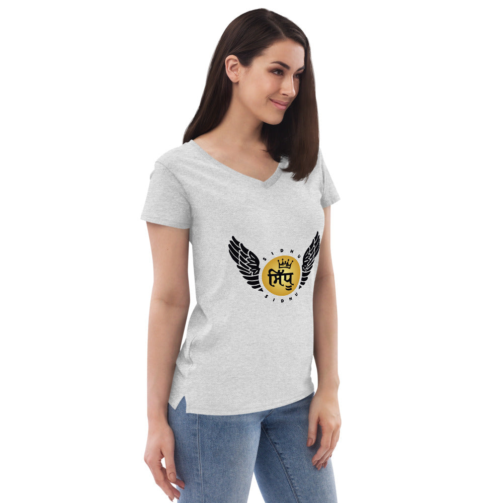 SIDHU - Women’s recycled v-neck t-shirt