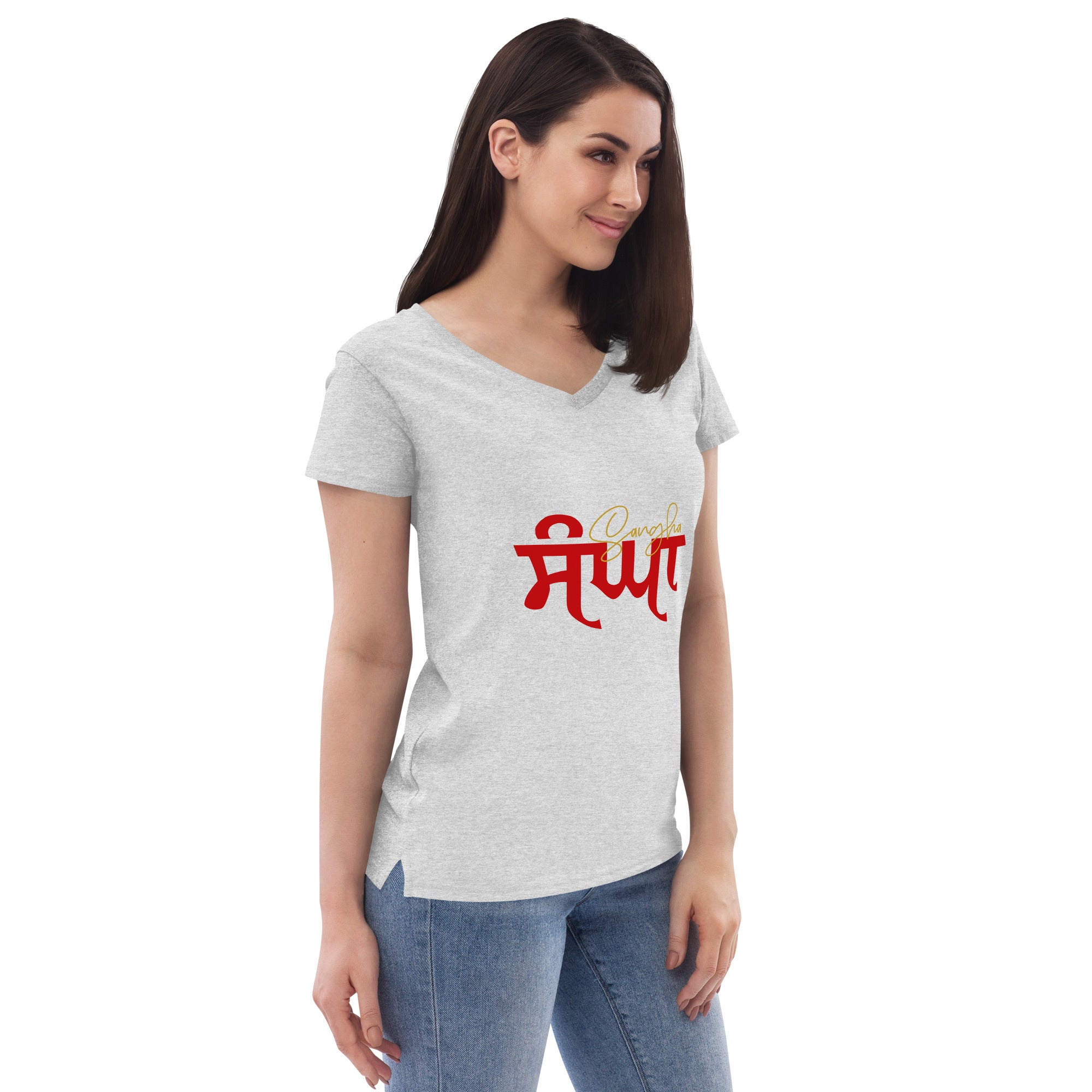 SANGHA - Women’s recycled v-neck t-shirt