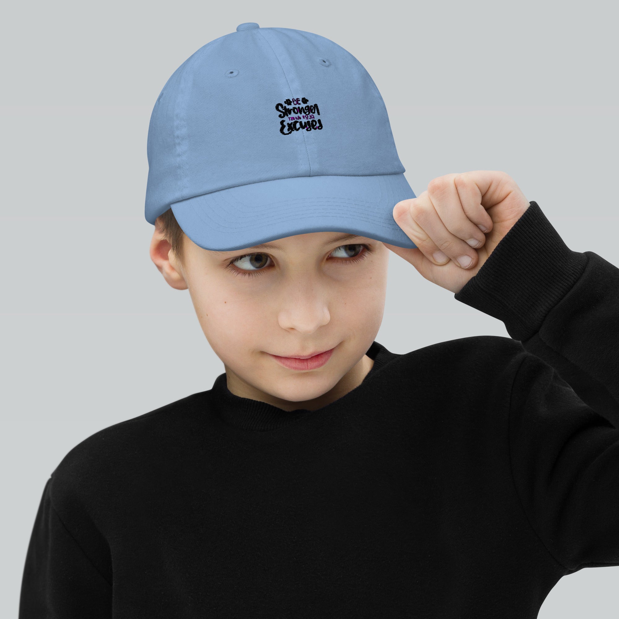 BE STRONGER THAN YOUR EXCUSES - Youth baseball cap