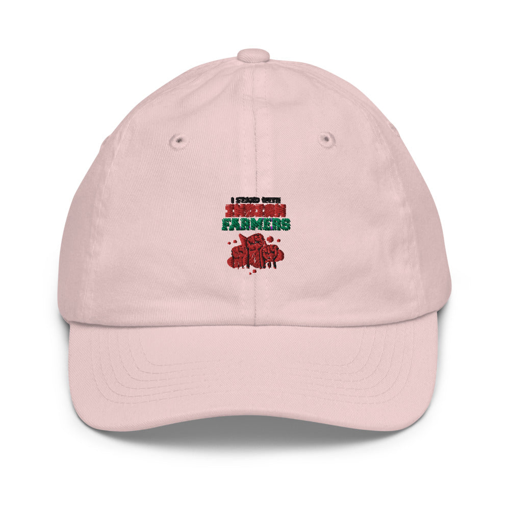 I STAND WITH INDIAN FARMERS - Youth Baseball Cap