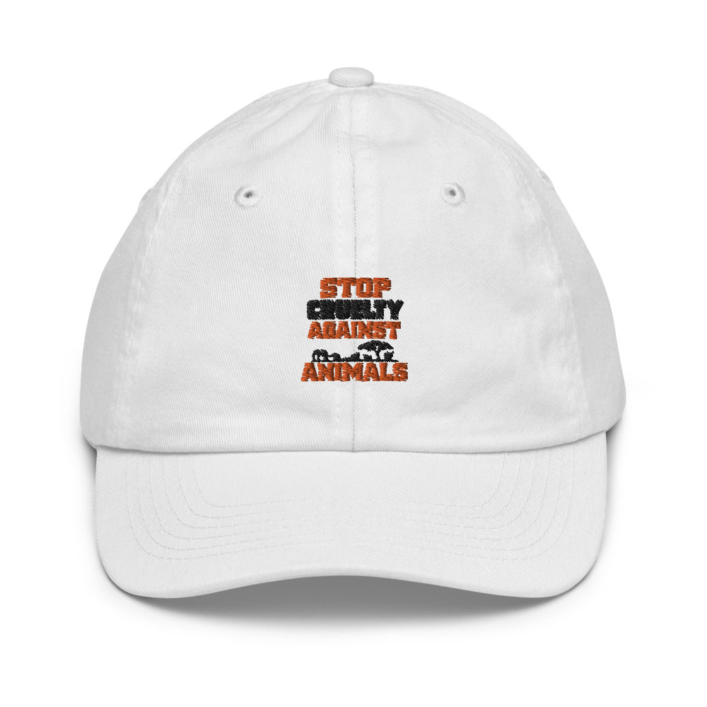 STOP CRUELTY AGAINST ANIMALS - Youth Baseball Cap