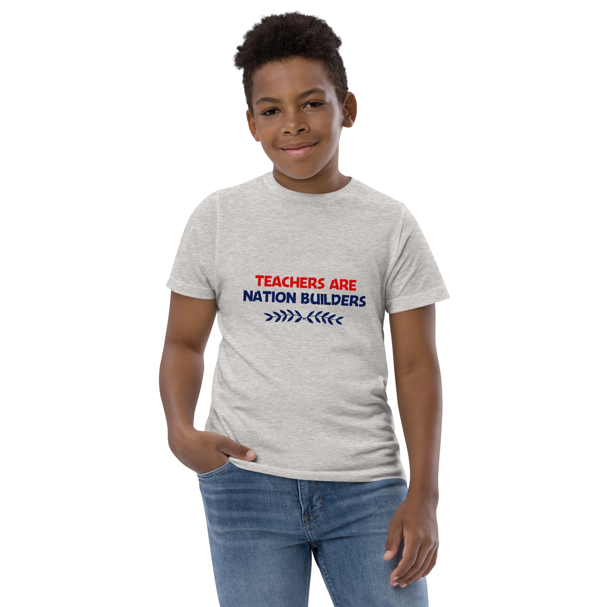 TEACHERS ARE NATION BUILDERS - Youth jersey t-shirt