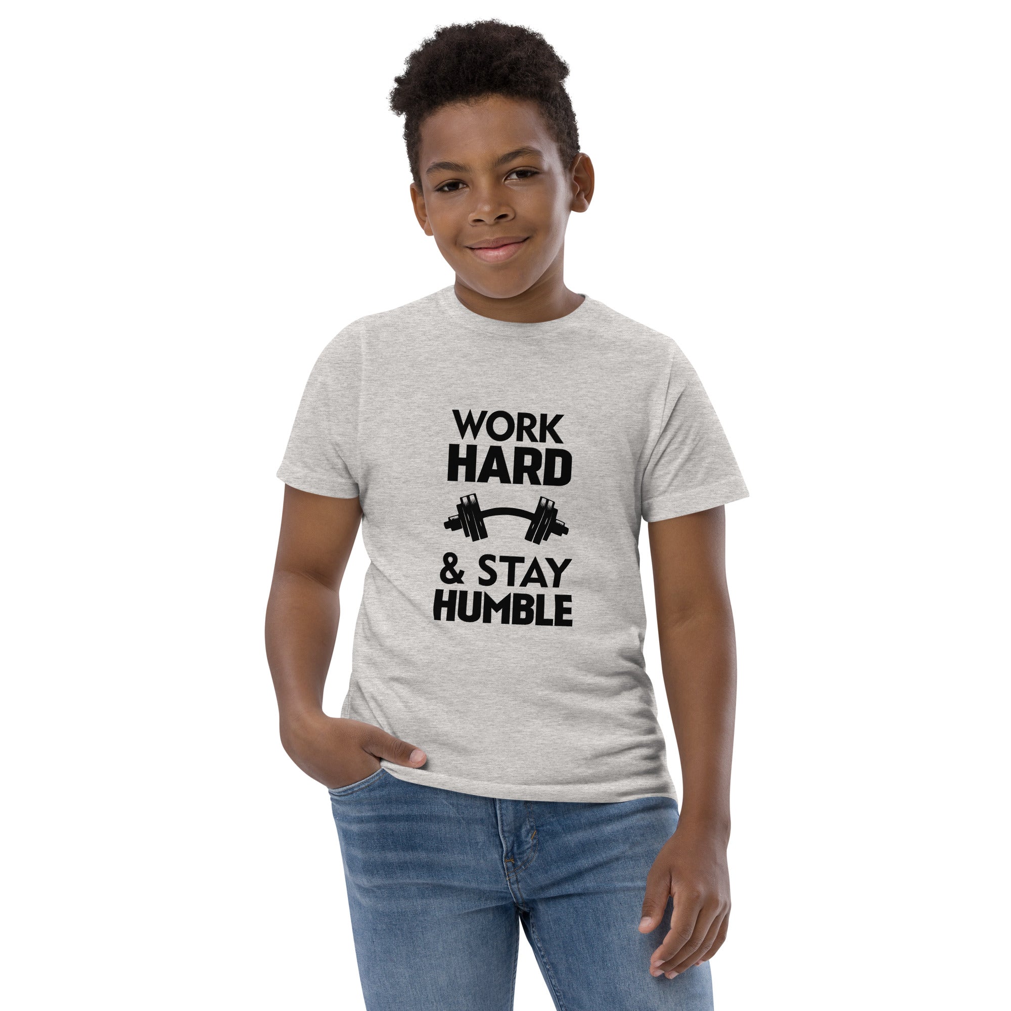 WORK HARD & STAY HUMBLE - Youth jersey t-shirt