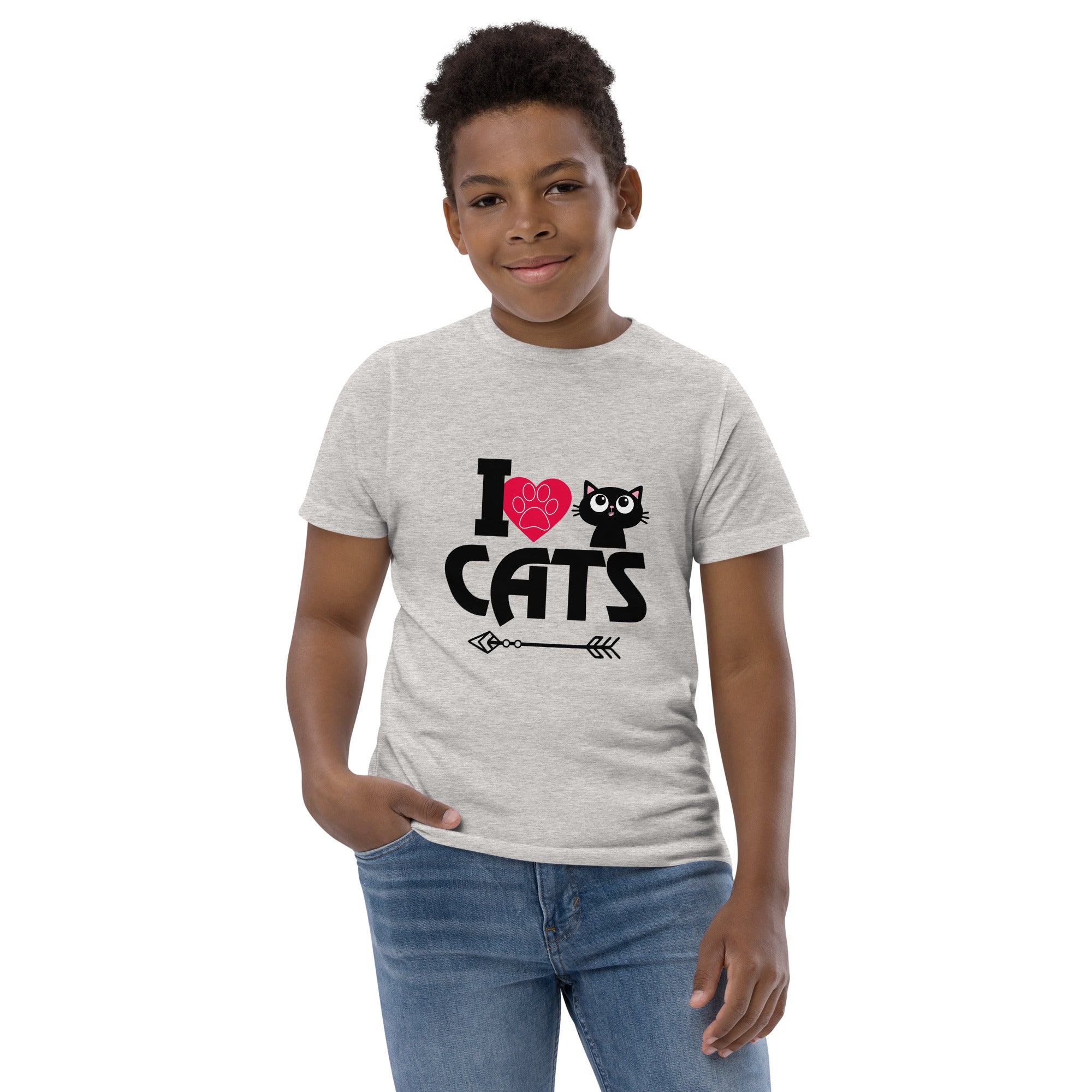 I LOVE CATS - Youth jersey t-shirt